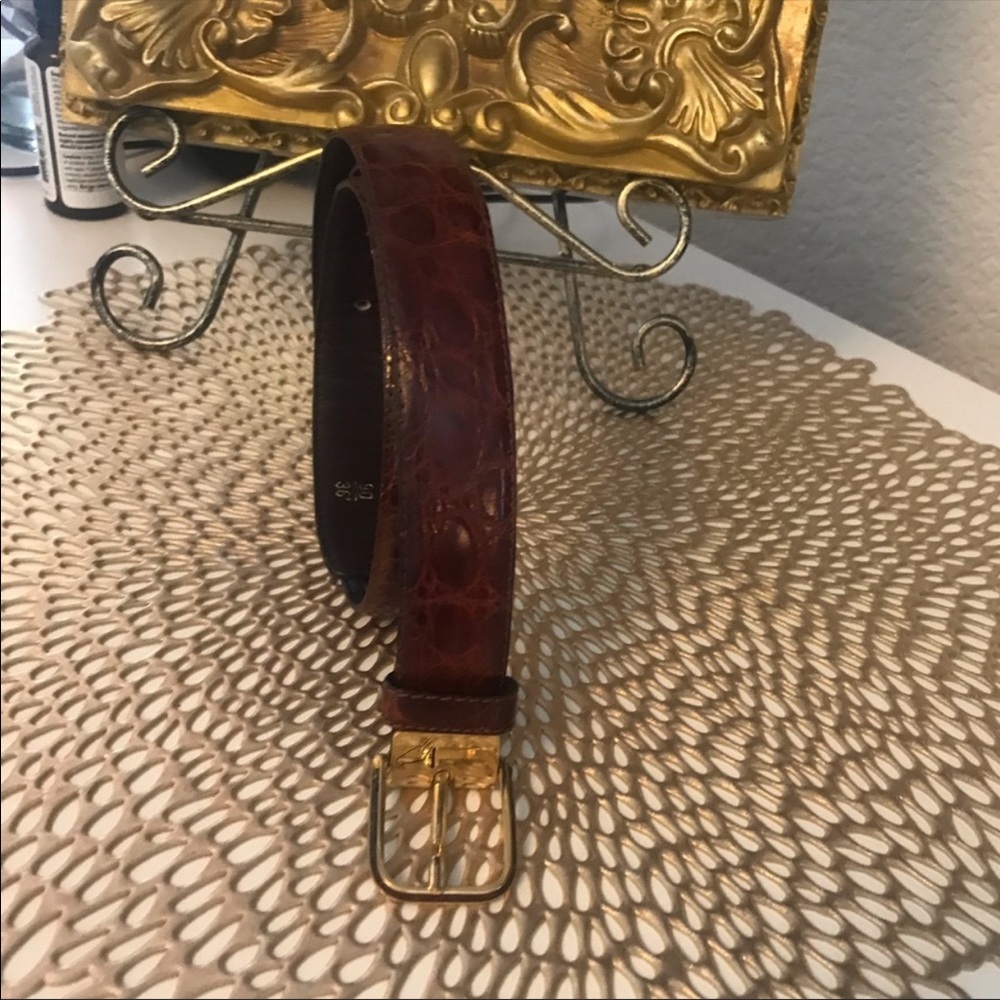 🌟 FREE 🌟 Shipping 📦 🌟 De VeCchi 💯 Crocodile Leather Belt